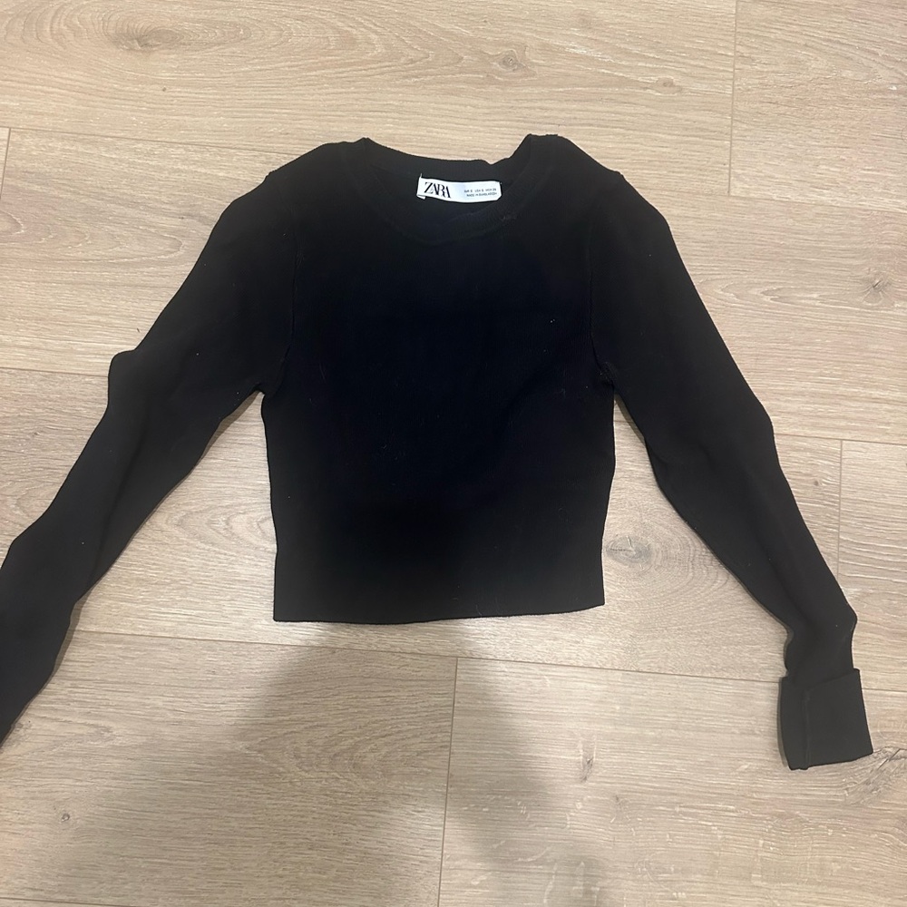 zara black long sleeve